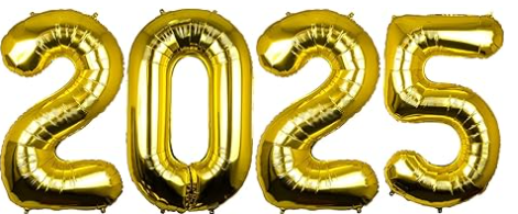 40" Foil "2025" Gold, Silver or Black