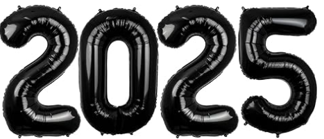 40" Foil "2025" Gold, Silver or Black