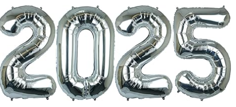 40" Foil "2025" Gold, Silver or Black