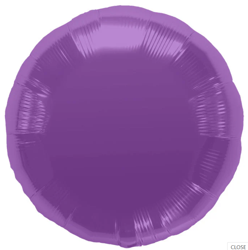 18" Purple Foil Circle