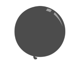 36" Black Latex Balloon